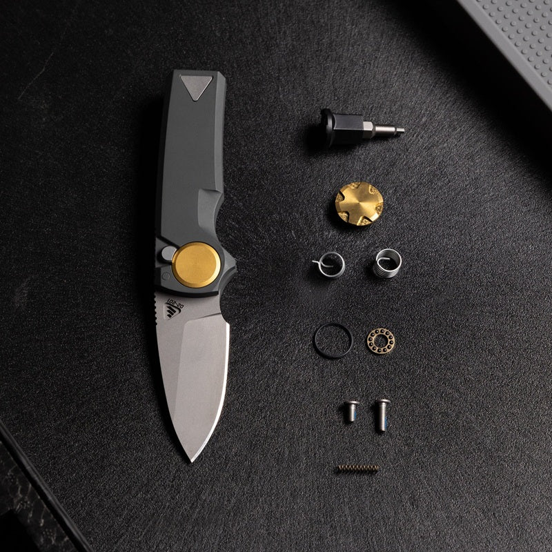 *Consignment* Work Sharp Gray Compact RMX Drop Point M390 Folding Knife