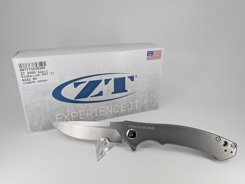 *Consignment* Zero Tolerance Sinkevich Titanium Framelock Folding Knife