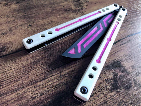 Zippy Inlays Balisong Mod for Squid Industries Nautilus