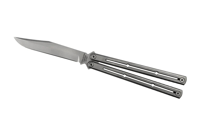 Squid Industries Zirblast Titanium Krake Raken Bowie Live Blade Balisong