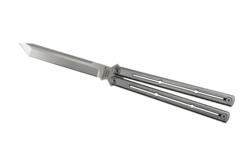Squid Industries Zirblast Titanium Krake Raken Bowie Live Blade Balisong