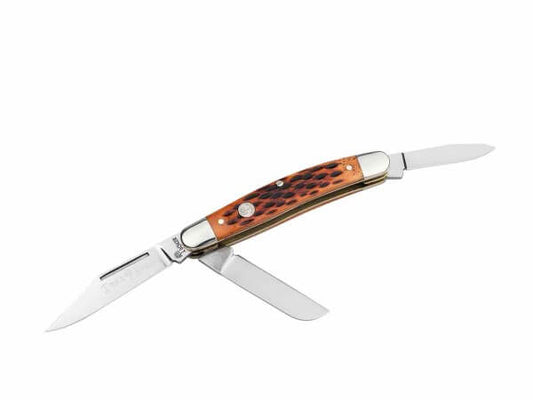Boker Tree Brand Traditional Series 2.0 Medium Stockman Jigged Brown Bone Pocket Knife
