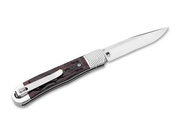 Boker Plus Hidden Release Trapper Appaloosa Bone Auto Folding Knife