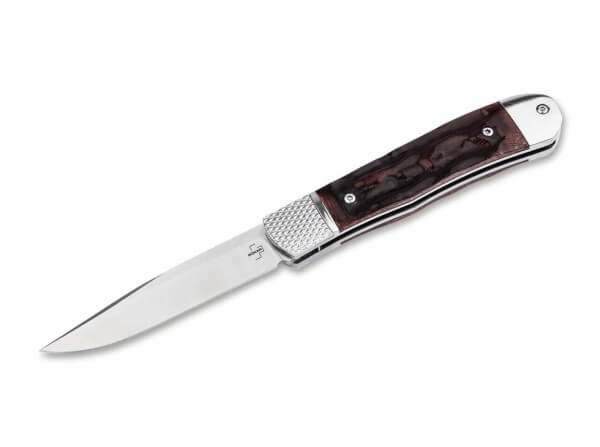 Boker Plus Hidden Release Trapper Appaloosa Bone Auto Folding Knife