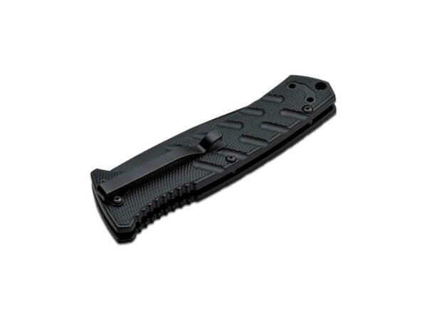 Boker Plus Strike Black Tanto Serrated Auto Folding Knife