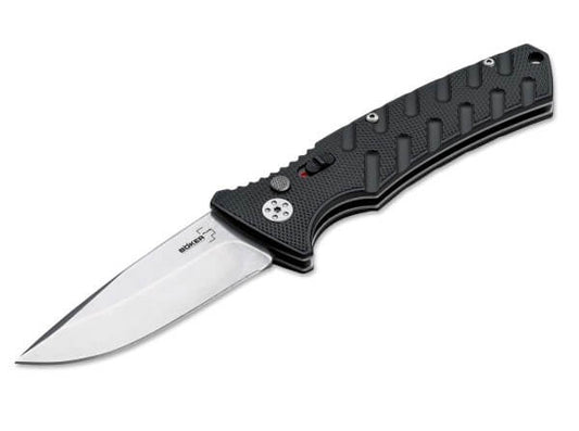 Boker Plus Strike Black Spearpoint Auto Folding Knife