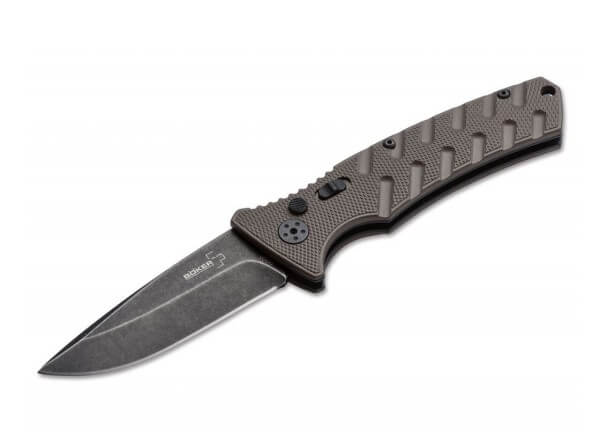 Boker Plus Strike Coyote D2 Spear Point Auto Folding Knife
