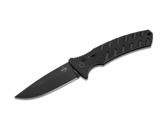 Boker Plus Large Strike Black Grivory D2 Auto Folding Knife