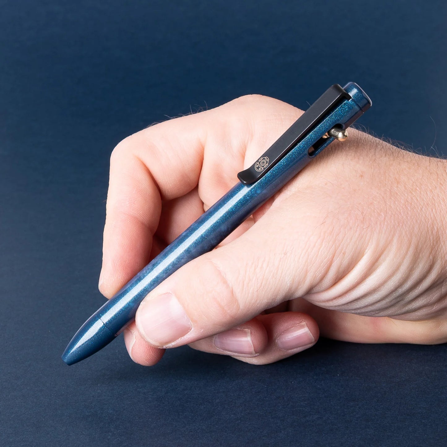 Tactile Turn Switch "Deep Sea" Titanium / Cerakote Ballpoint Pen