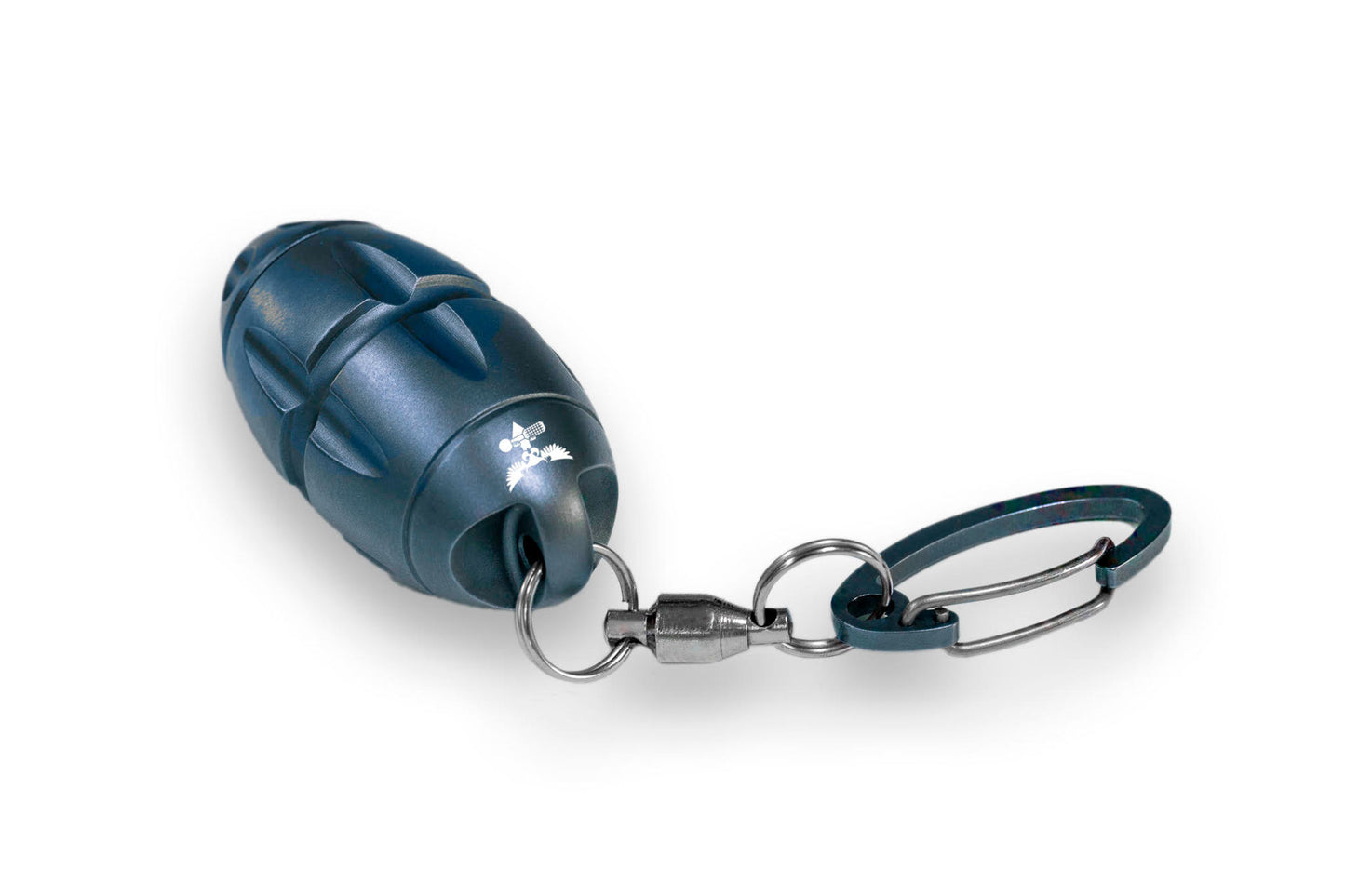 Lionsteel Eggie Blue Titanium Keychain