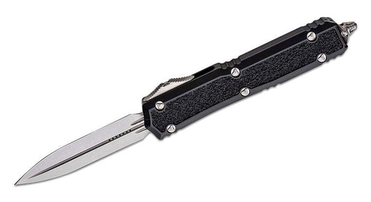 Microtech Makora D/E Standard  Apocalyptic Nickel Baron Internals Out the Front Knife