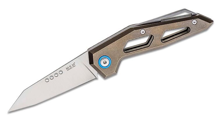 MKM Edge Liner Folding Knife w/ Leather Sheath