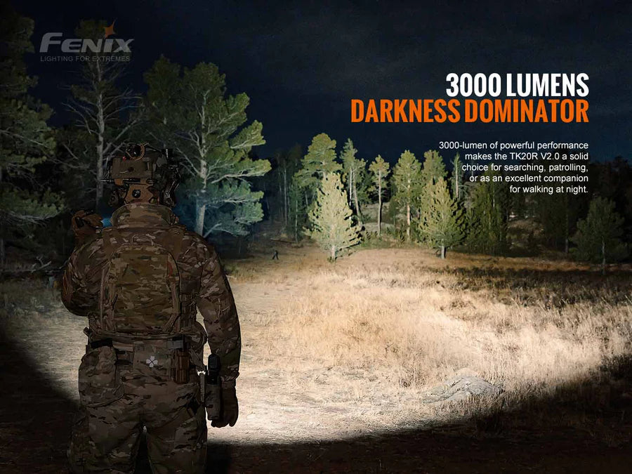 Fenix TK20R V2.0 Rechargeable Tac Flashlight with T5 Pen Gift Set