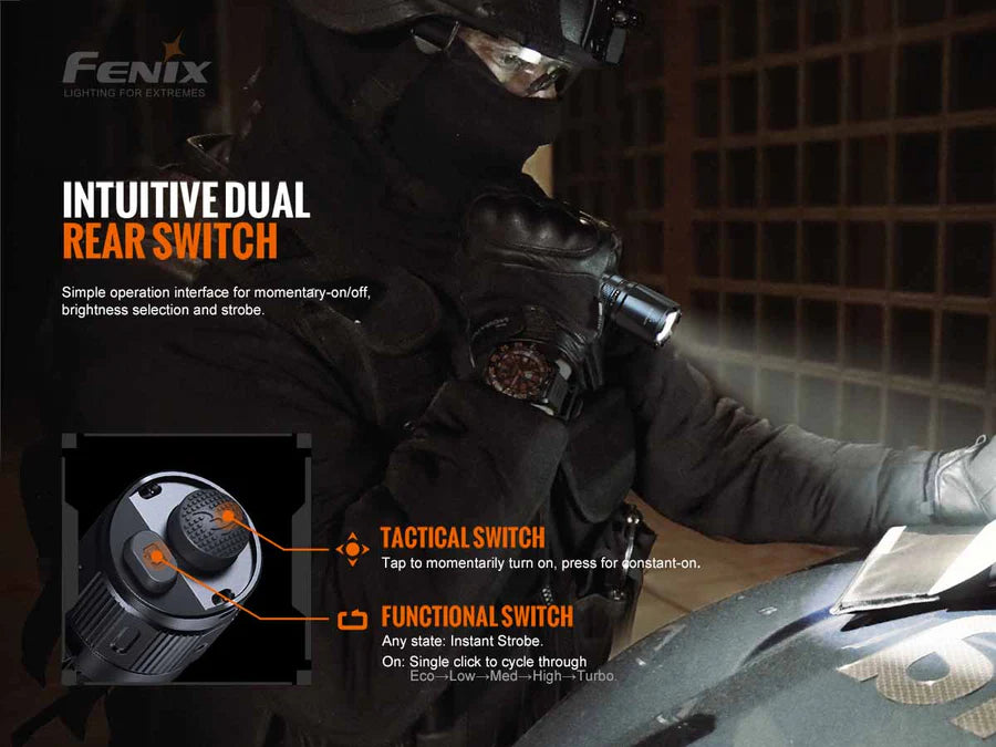 Fenix TK20R V2.0 Rechargeable Tac Flashlight with T5 Pen Gift Set