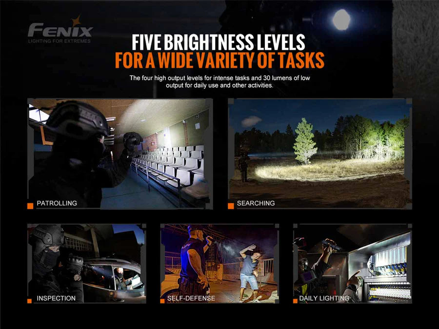 Fenix TK20R V2.0 Rechargeable Tac Flashlight with T5 Pen Gift Set
