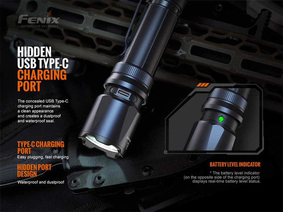 Fenix TK20R V2.0 Rechargeable Tac Flashlight with T5 Pen Gift Set
