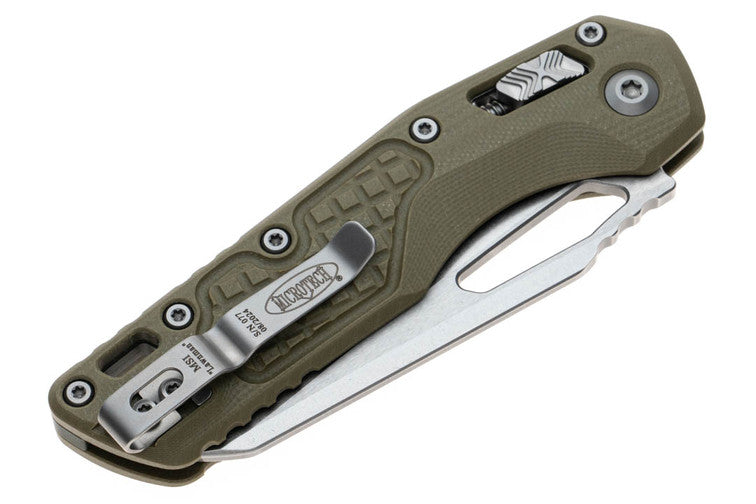 MSI S/E  Frag G10 OD Green "Lawnman" Stonewash Folding Knife