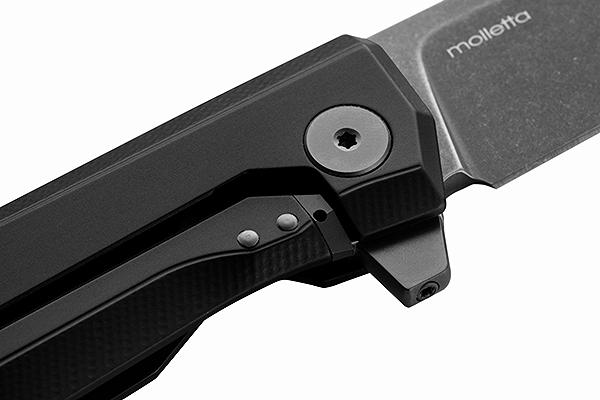Lionsteel Myto Black Handle & Blade Folding Knife