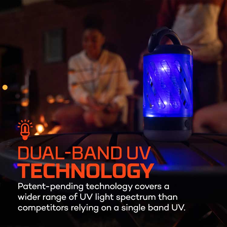 NEBO Mini Bug Zapper & Lantern Dual-Band UV Attractant Technology