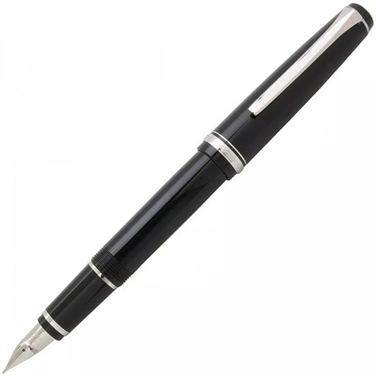 Pilot Falcon Black w/ Rhodium Trim Fountain Pen SF Nib