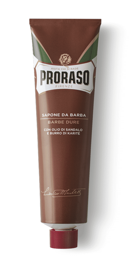 Proraso Shaving Soap in a Tube with Sandalwood Oil and Shea Butter