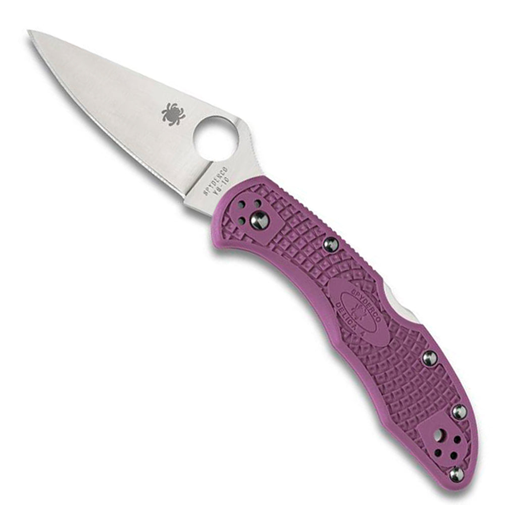 Spyderco Delica 4 Lightweight Flat Ground Backlock Folding Knife