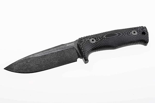 Lionsteel T5 Black Blade Black Micarta Handle Fixed Blade Knife