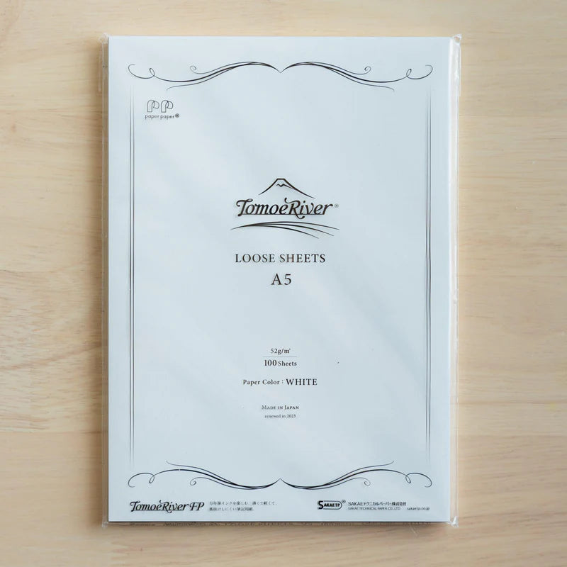 Tomoe river A5 Loose Sheets White Paper 52g/m2