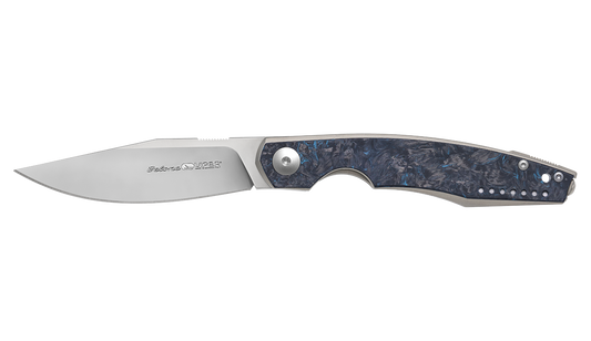 Viper Belone Titanium with Fat Carbon Fiber/Blue Inlay