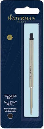 Waterman Ballpoint Refill Medium Black Single
