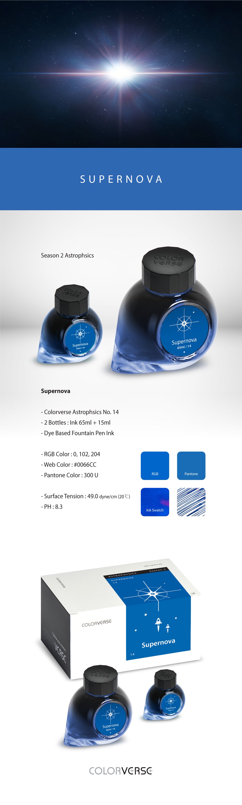 Colorverse Astrophysics Supernova Season 2 Bottled Ink