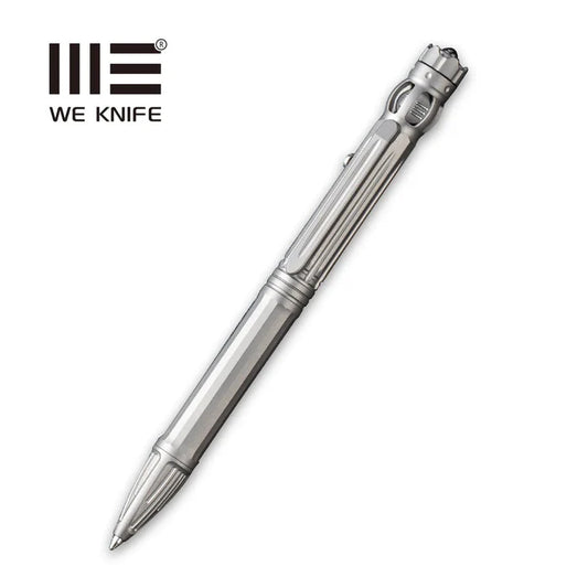 We Knife Baculus Titanium Plain Bolt Action Ballpoint Pen